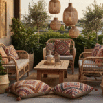 Aranżacje balkonów i tarasów w stylu boho – inspiracje i propozycje