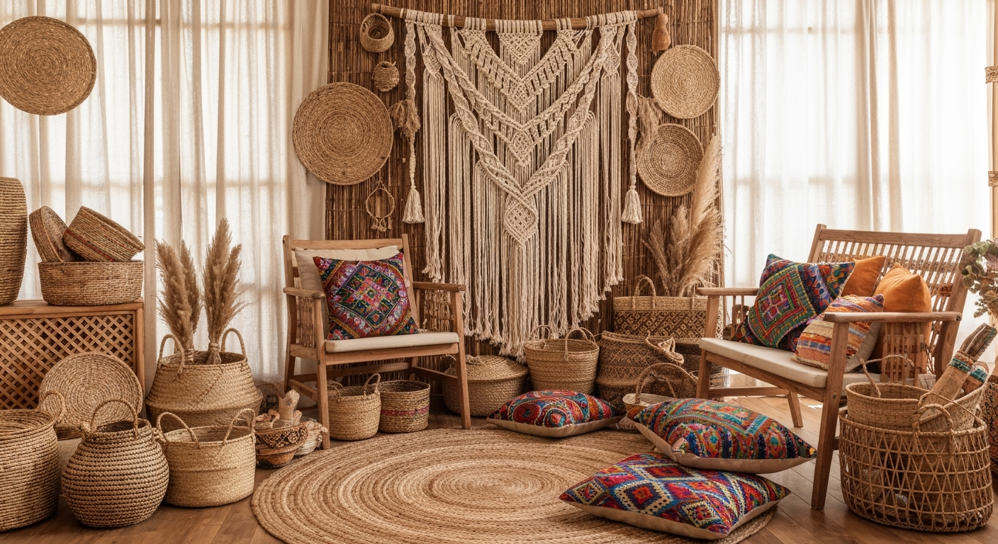 Aranżacje balkonów i tarasów w stylu boho - inspiracje i propozycje 2